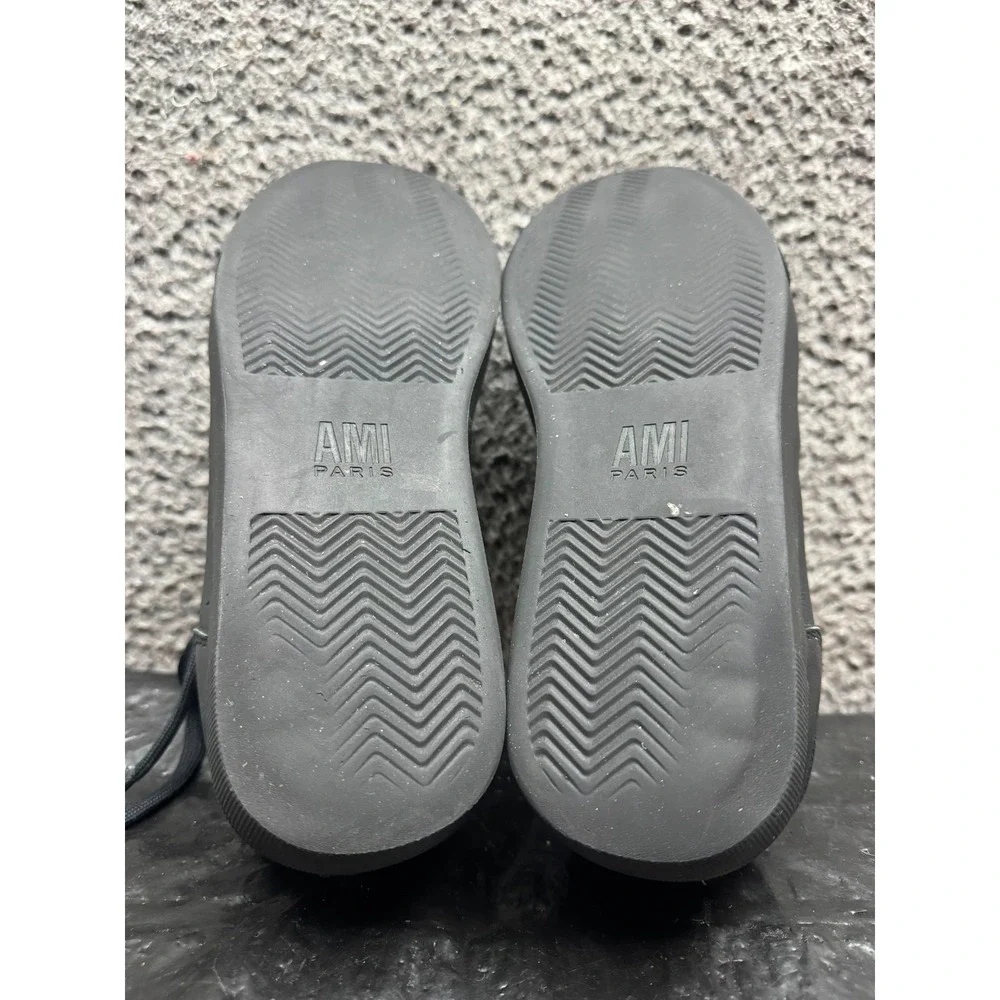 AMI Alexandre Mattiussi Ami De Cœur Low-Top Sneakers Black Womens Size 40 EU